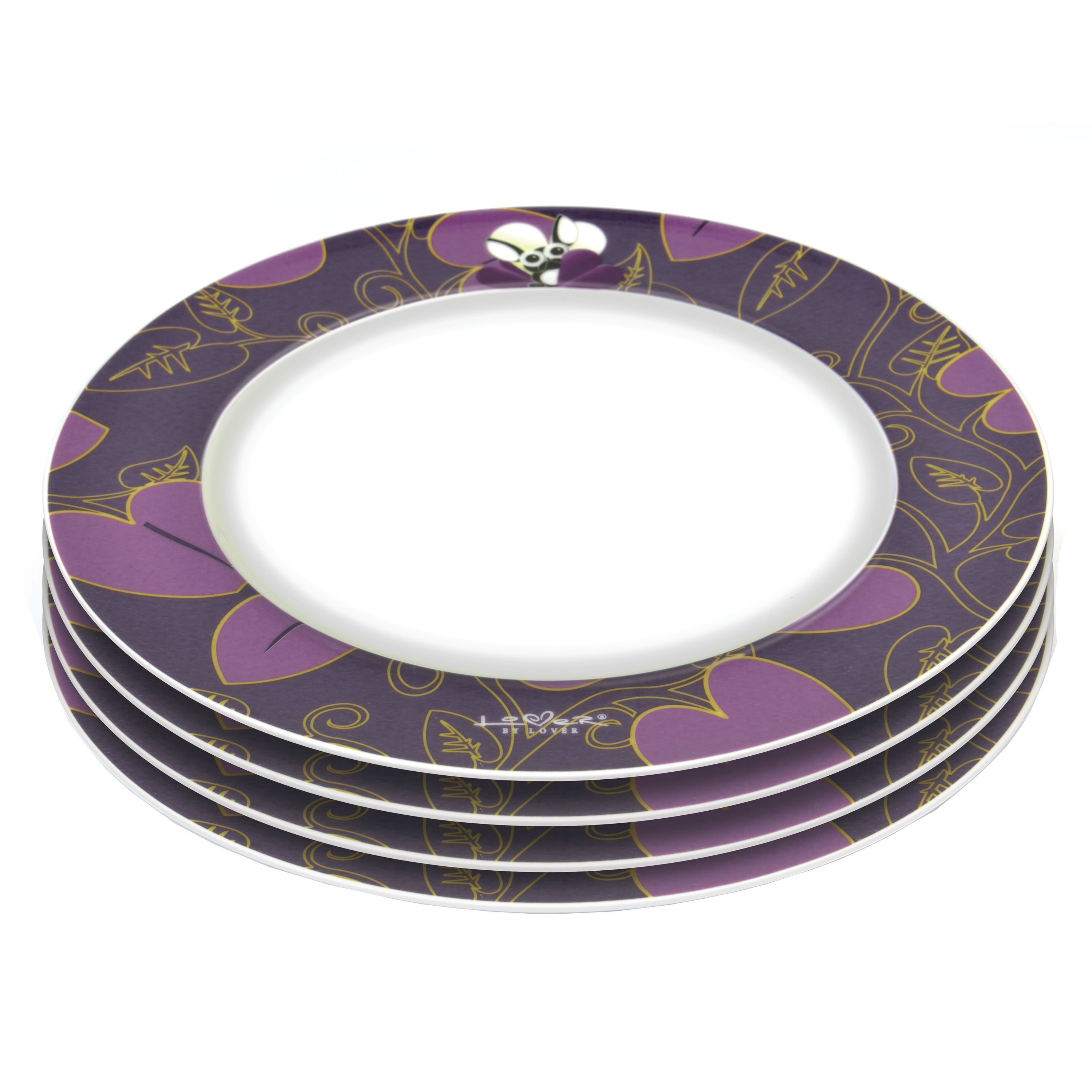 Tanier purpurový 21,5cm LOVER 4ks