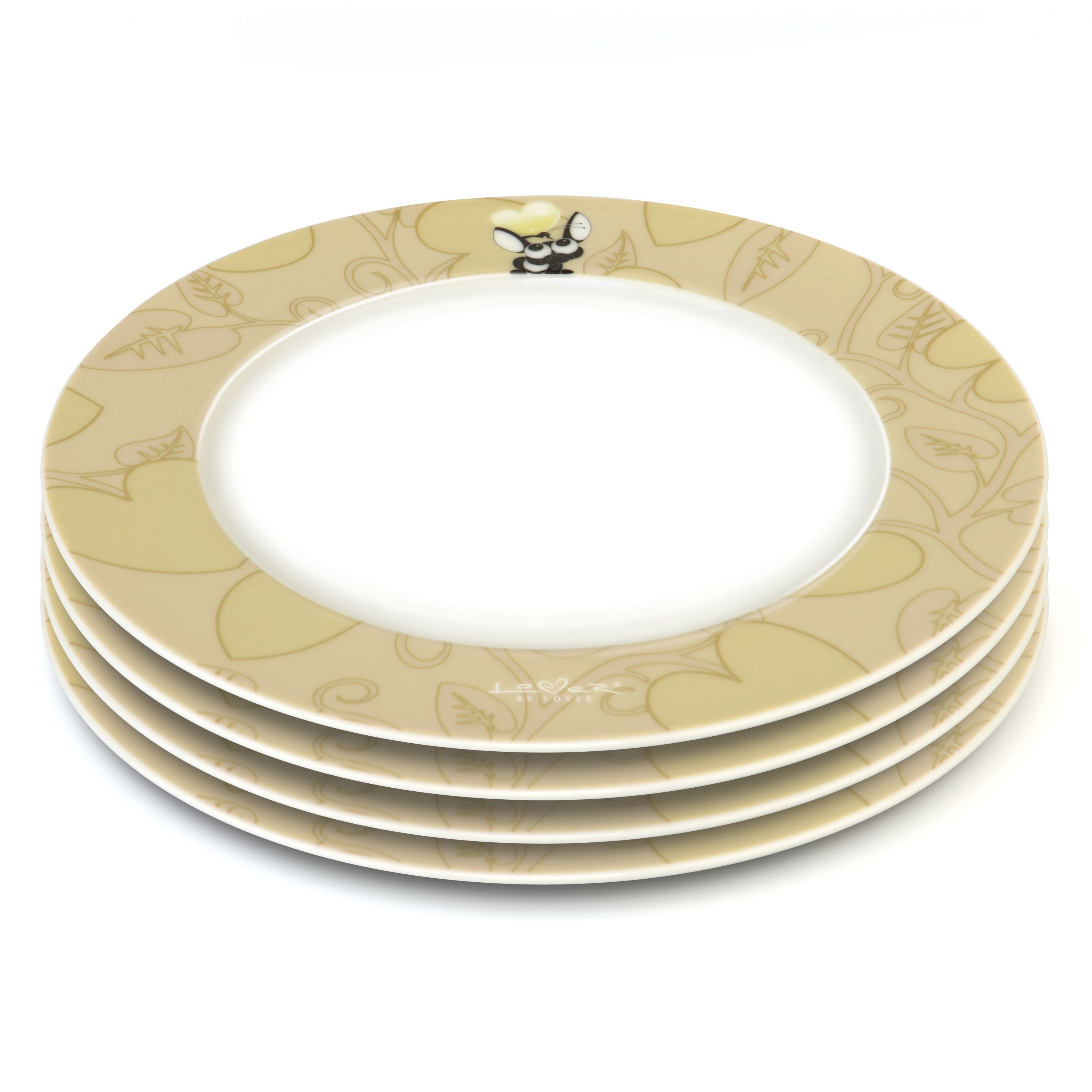 Tanier žltý 21,5 cm LOVER 4 ks