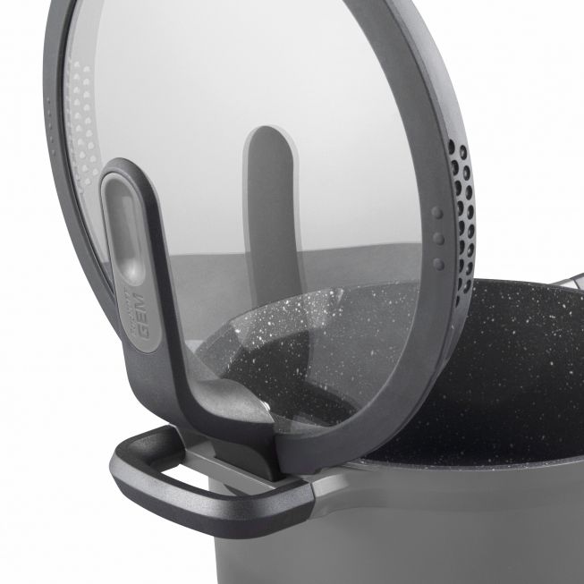 Panvica Gem GREY 2H hlboká s pokrievkou 26 cm