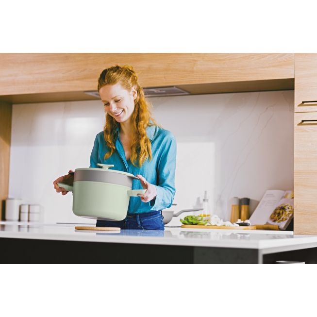 Silikónový parný kôš a sitko 24 cm