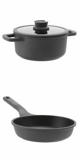 Panvica 28 cm a Hrniec 24 cm Stone PLUS